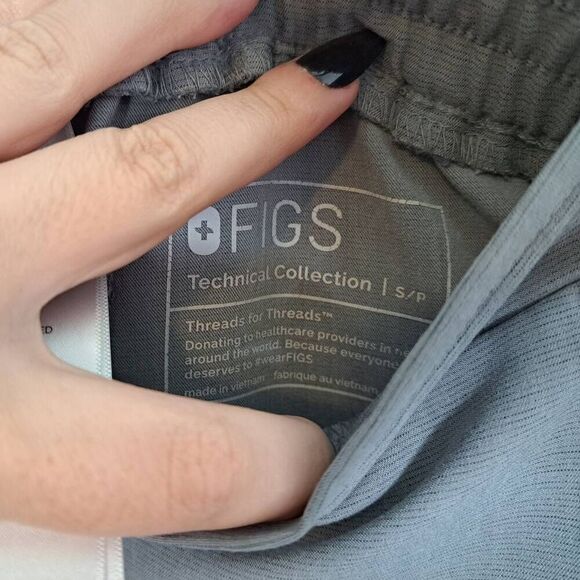 Figs Women's Yola Skinny Scrub Pants Space Grey Size Small - Picture 7 of 7